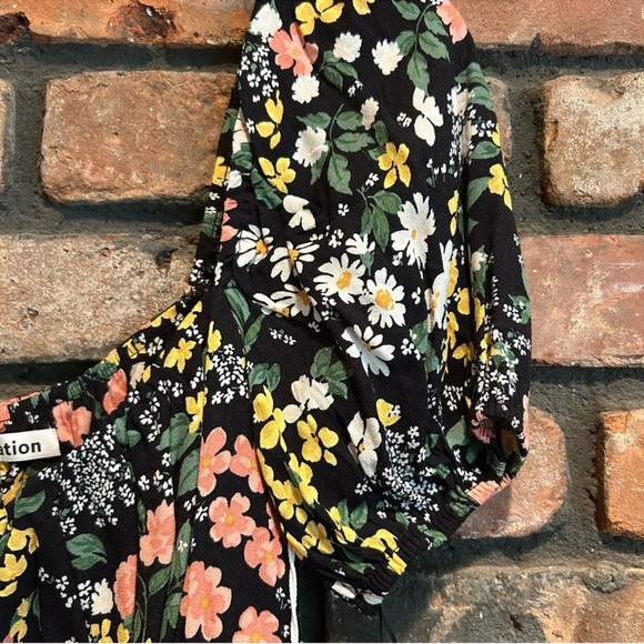 Reformation Black Floral Mini Dress - Picture 6 of 11